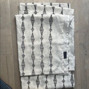 Modern Black and White Shower Curtain